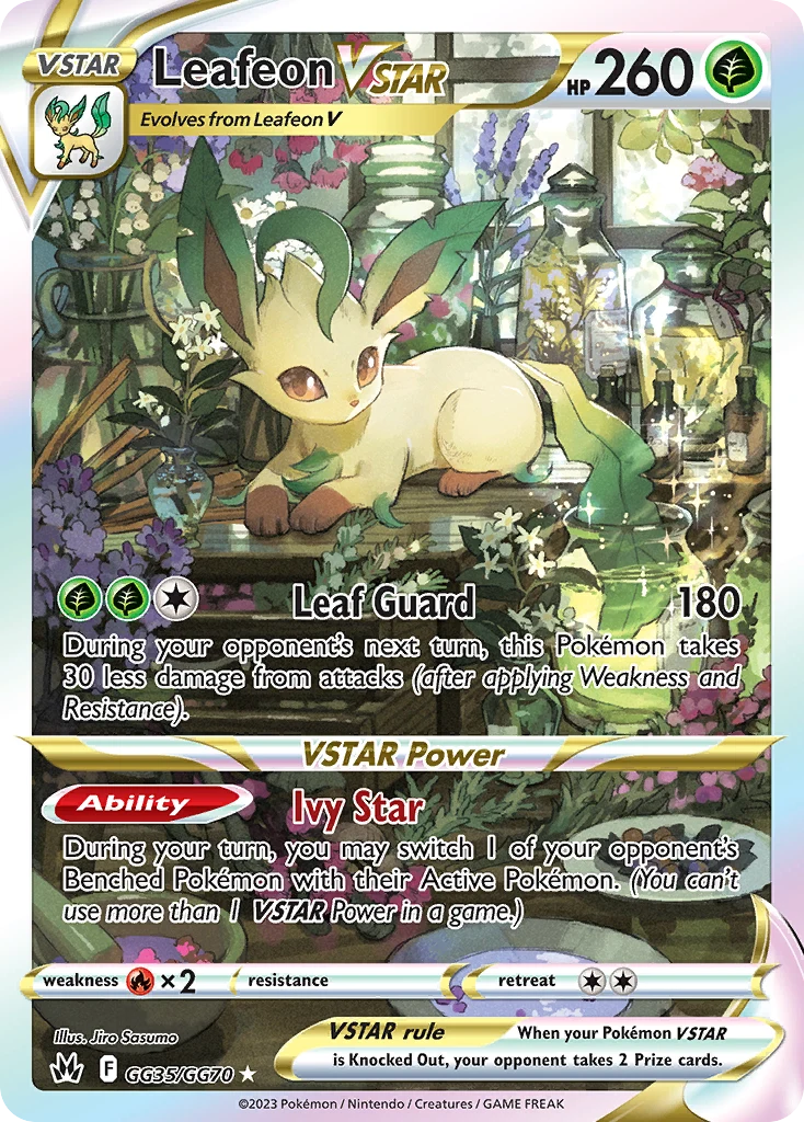 Leafeon VSTAR GG35 — the most expensive Jiro Sasumo card