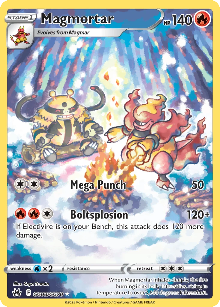 Magmortar GG03 card from Crown Zenith Galarian Gallery