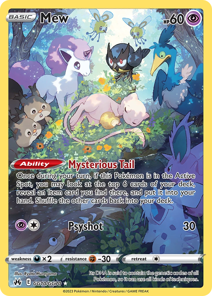 Mew GG10 — the most expensive Trainer Gallery Rare Holo card