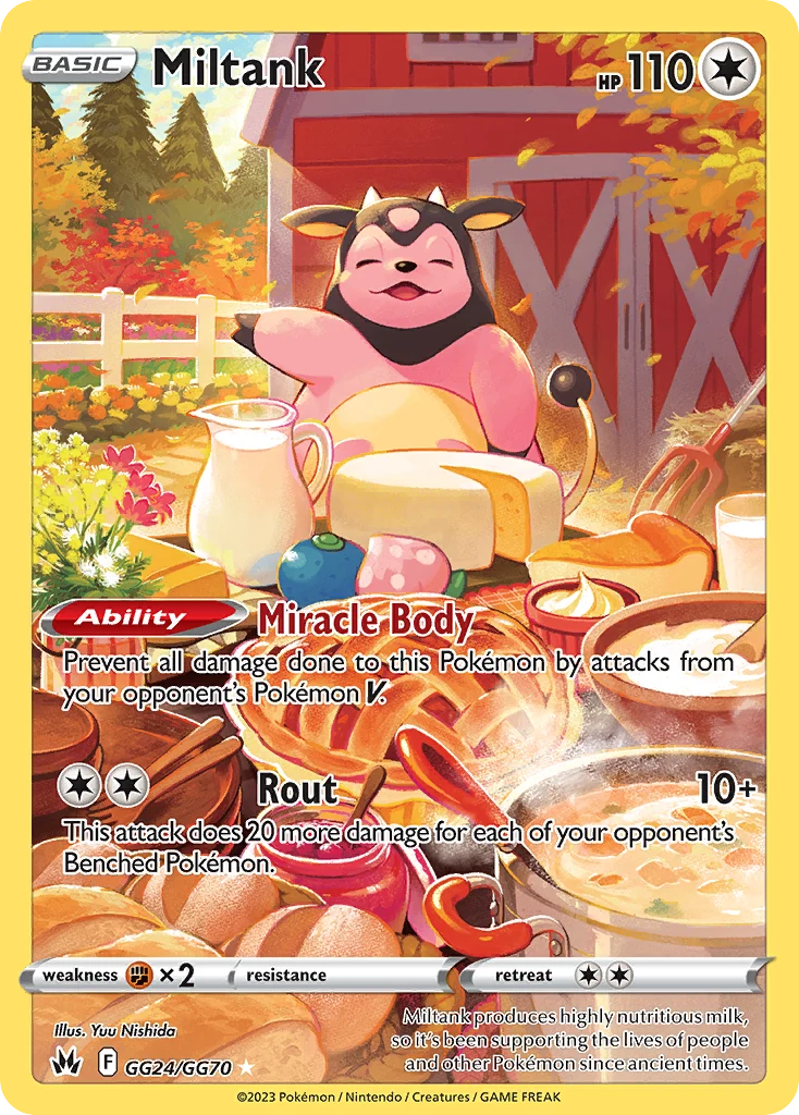 Miltank GG24 — Crown Zenith Galarian Gallery GG24, Holofoil finish