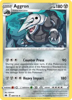 Aggron — Crown Zenith #89