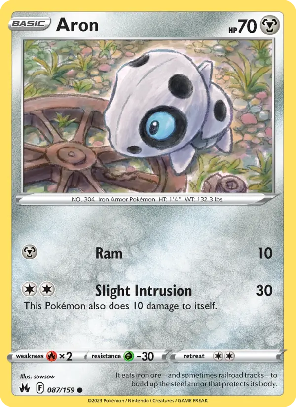 Aron 87 card from Crown Zenith