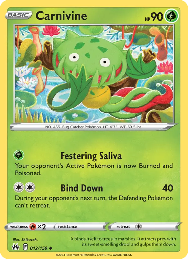 Carnivine 12 card from Crown Zenith