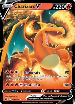 Charizard V 18 — Crown Zenith