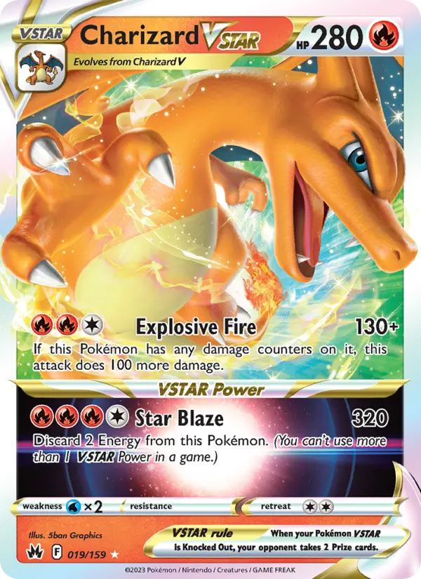 Charizard VSTAR 19 card from Crown Zenith