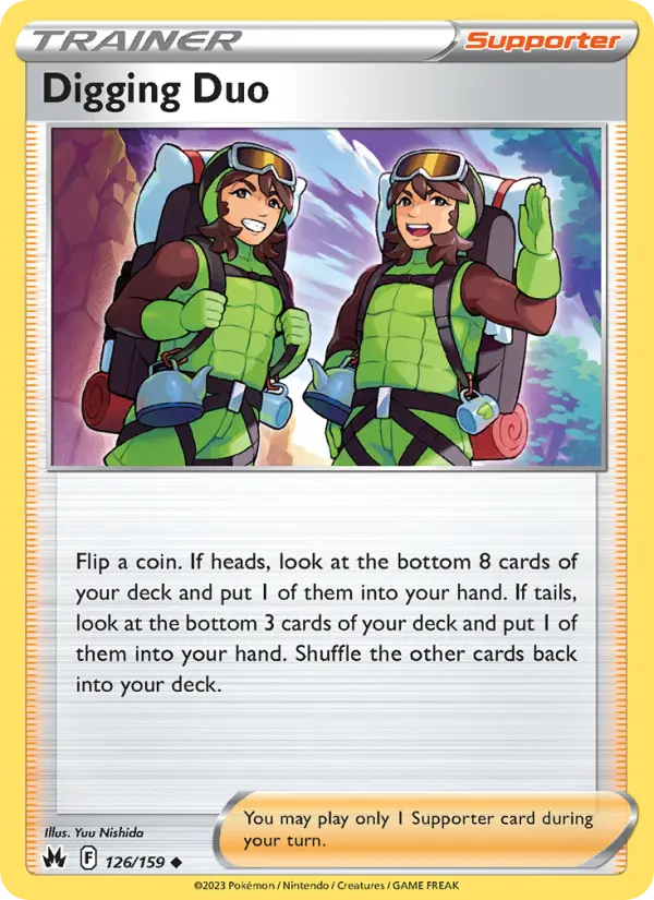 Digging Duo 126 card from Crown Zenith