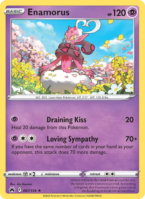 Enamorus 67 card from Crown Zenith