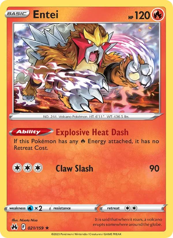Entei 21 — Crown Zenith 21, Holofoil finish