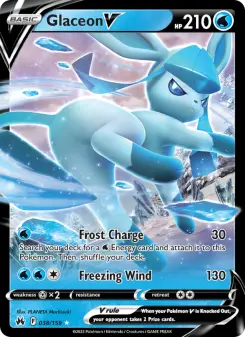 Glaceon V — Crown Zenith #38