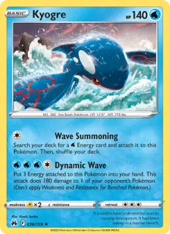 Kyogre — Crown Zenith #36