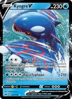 Kyogre V — Crown Zenith #37