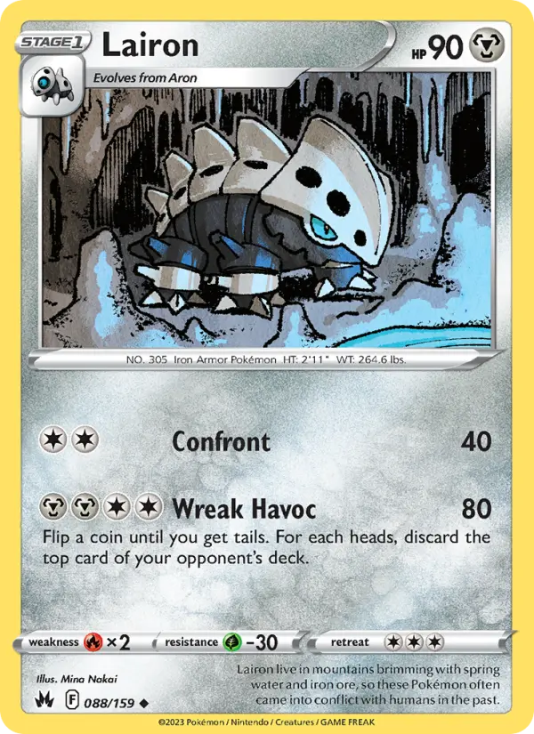 Lairon 88 card from Crown Zenith