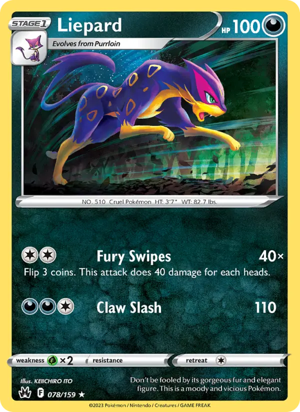 Liepard 78 card from Crown Zenith
