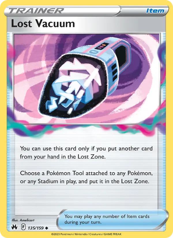 Lost Vacuum 135 card from Crown Zenith