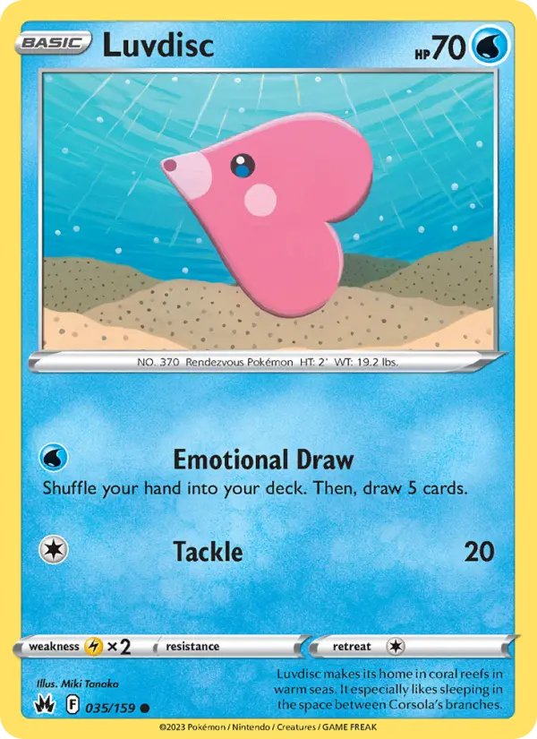 Luvdisc 35 card from Crown Zenith