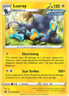 Luxray — Crown Zenith #43