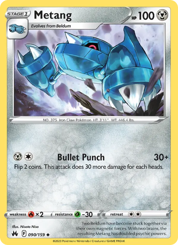 Metang 90 card from Crown Zenith