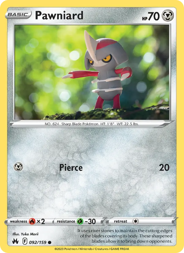 Pawniard 92 card from Crown Zenith