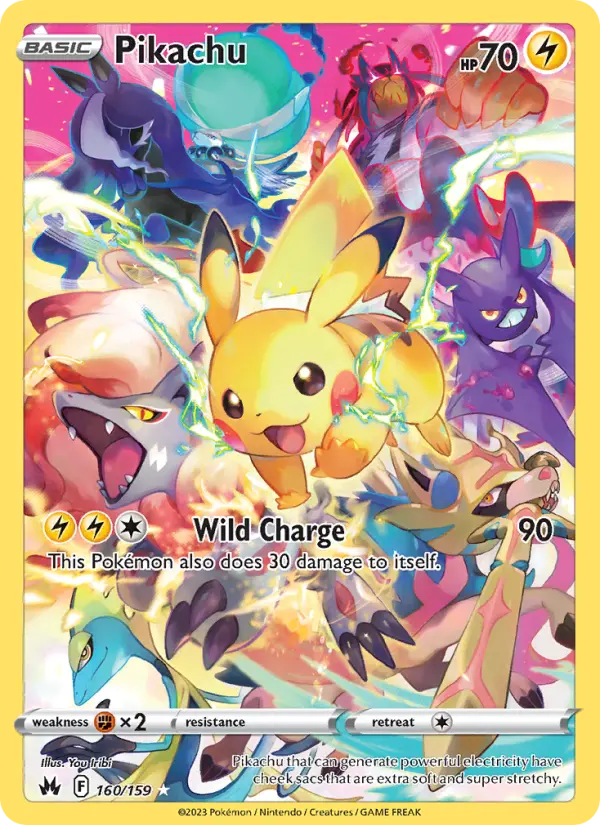 Pikachu 160 — the most expensive Crown Zenith card