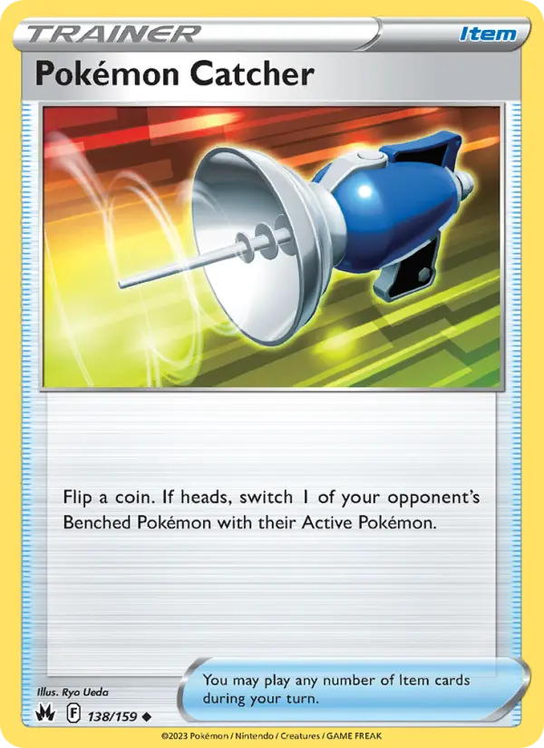 Pokémon Catcher 138 card from Crown Zenith