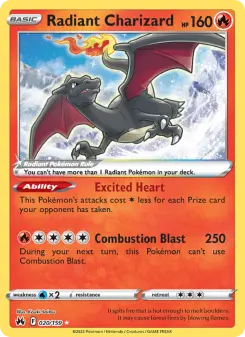 Radiant Charizard — Crown Zenith 20