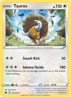 Tauros — Crown Zenith #106