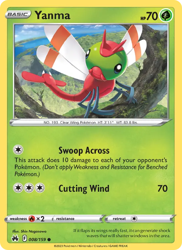 Yanma 8 card from Crown Zenith