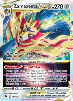 Zamazenta VSTAR 99 — Crown Zenith