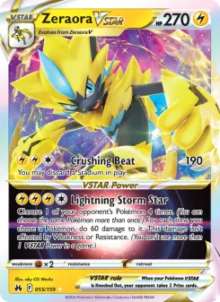 Zeraora VSTAR 55 — Crown Zenith