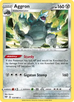 Aggron — Darkness Ablaze #123