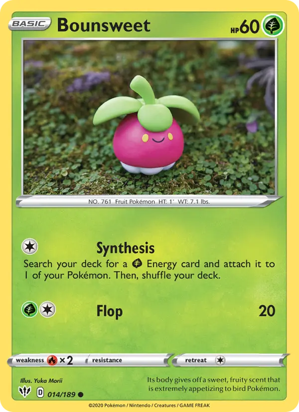 Bounsweet 14 card from Darkness Ablaze