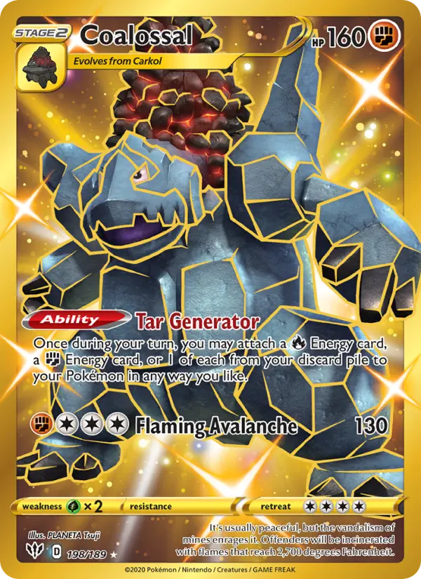 Coalossal 198 card from Darkness Ablaze