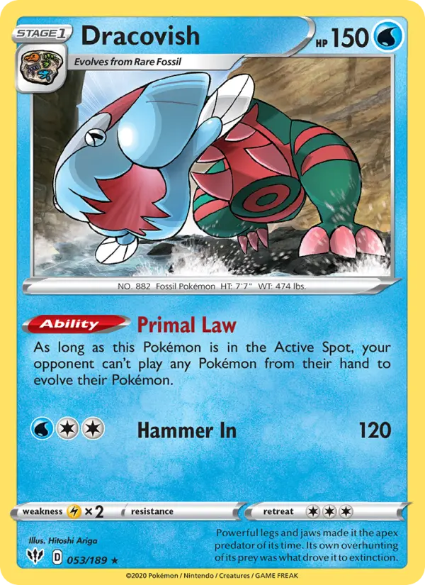 Dracovish 53 card from Darkness Ablaze