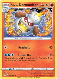 Galarian Darmanitan — Darkness Ablaze 28