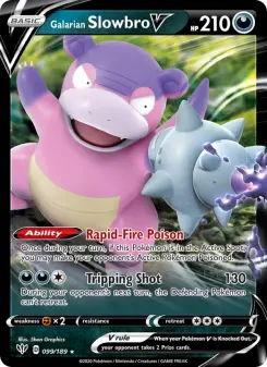 Galarian Slowbro V — Darkness Ablaze #99