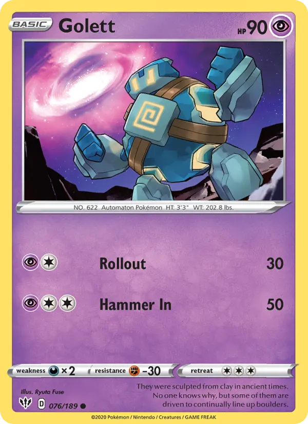 Golett 76 card from Darkness Ablaze