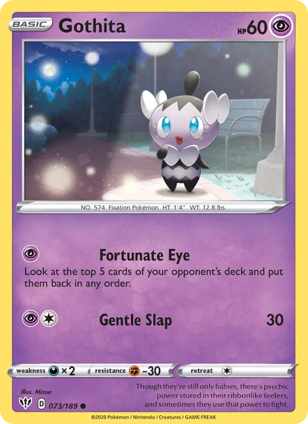 Gothita 73 card from Darkness Ablaze