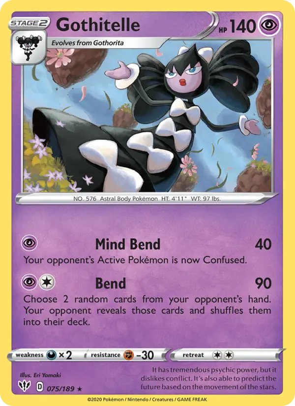 Gothitelle 75 card from Darkness Ablaze