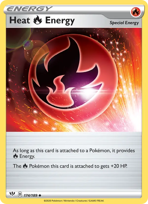 Heat Fire Energy 174 card from Darkness Ablaze