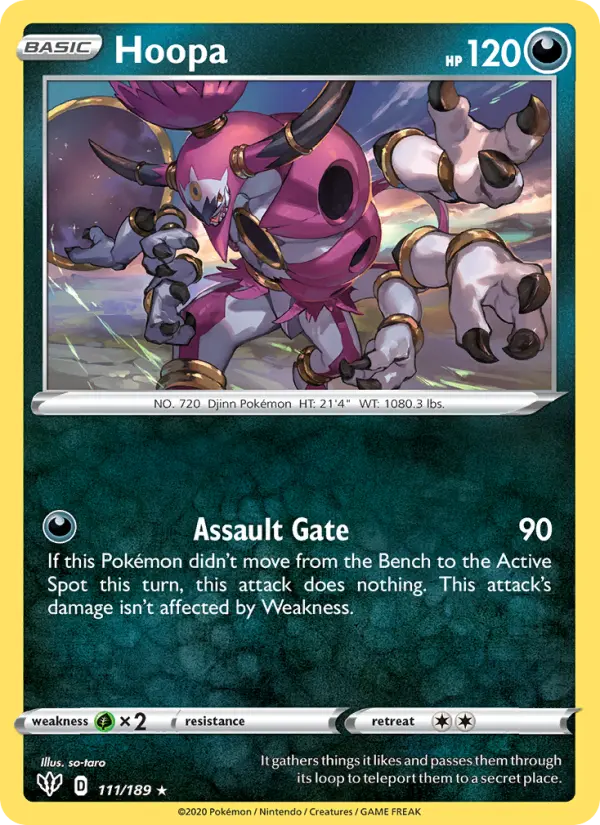 Hoopa 111 — Darkness Ablaze 111, Holofoil finish