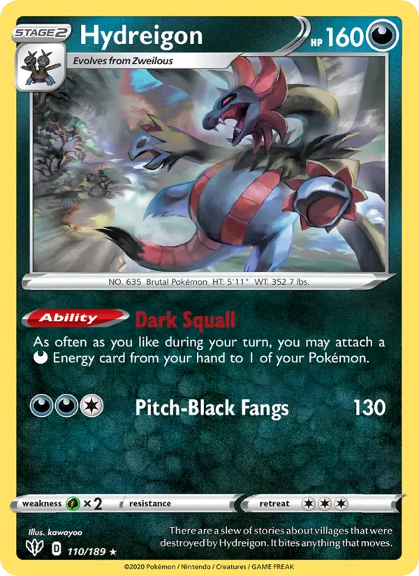 Hydreigon 110 — Darkness Ablaze 110, Normal finish