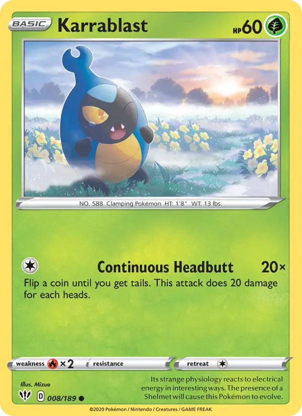 Karrablast 8 card from Darkness Ablaze