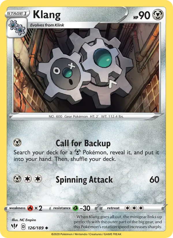 Klang 126 card from Darkness Ablaze