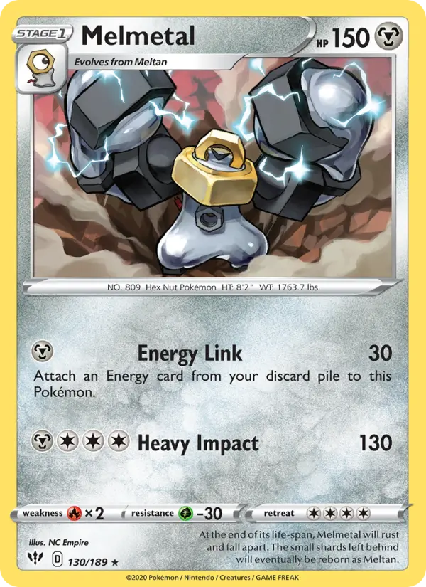 Melmetal 130 card from Darkness Ablaze