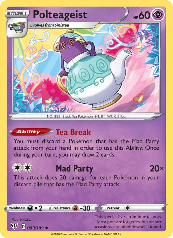 Polteageist 83 card from Darkness Ablaze