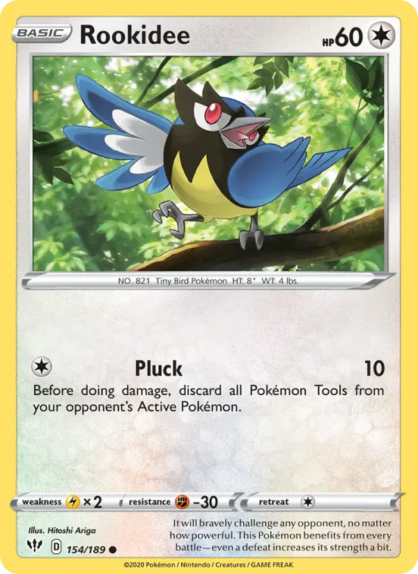 Rookidee 154 card from Darkness Ablaze