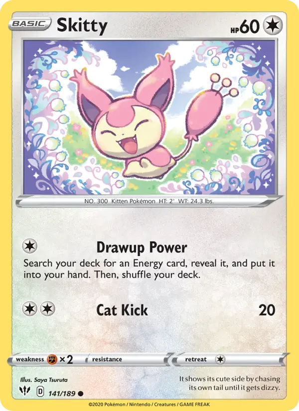 Skitty 141 card from Darkness Ablaze