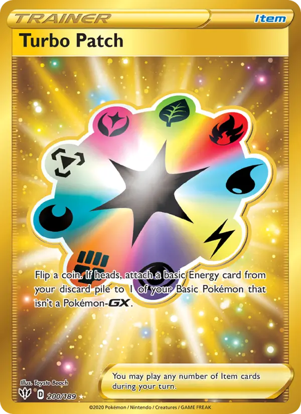 Turbo Patch 200 — Darkness Ablaze 200, Holofoil finish