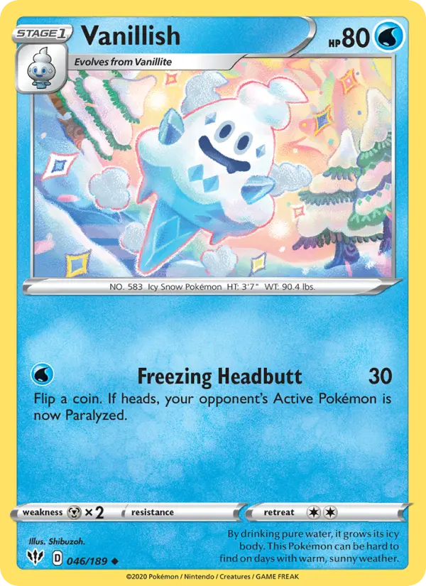 Vanillish 46 card from Darkness Ablaze