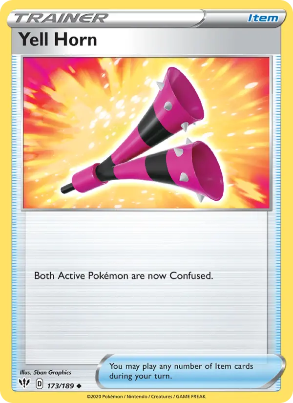 Yell Horn 173 card from Darkness Ablaze